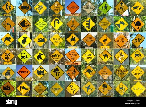 Todos los famosos australiano de señales de tráfico Fotografía de stock - Alamy
