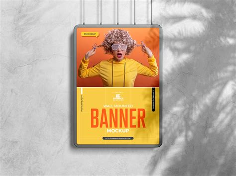 Free Wall Mounted Banner Mockup - Free Mockup World