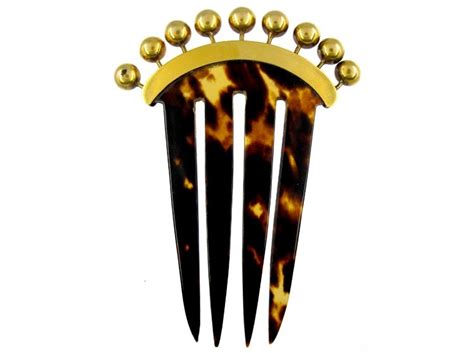 Gold & Tortoiseshell Comb (654B) | The Antique Jewellery Company