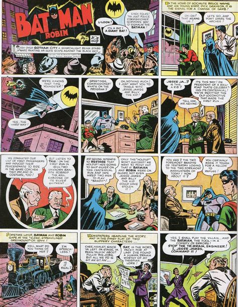 Batman comics strip, Batman comics, Comics