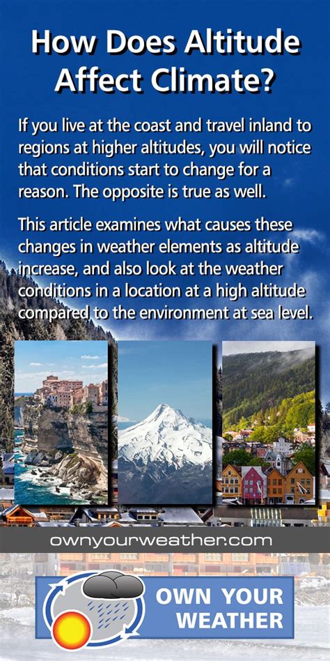 How Does Altitude Affect Climate? | Climates, In weather, Weather