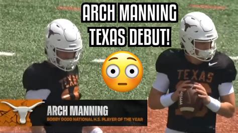 Arch Manning TEXAS ‘DEBUT’ FULL highlights 🔥 Texas Spring Game 2023 Orange Vs White highlights ...