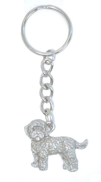 Cockapoo Keychain Pewter