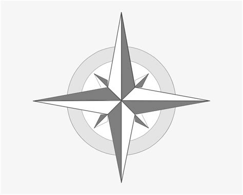 Compass Rose - North South East West Symbol On Map Transparent PNG - 600x577 - Free Download on ...