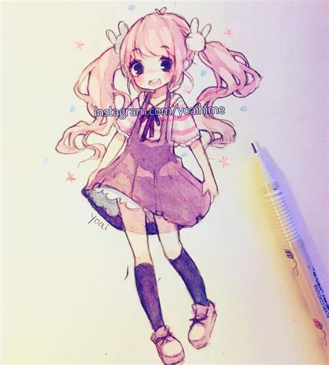 Anime Girl Drawing A Picture at GetDrawings | Free download