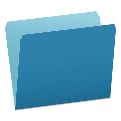 Pendaflex Colored File Folders, Straight Tabs, Letter Size, Blue/Light ...