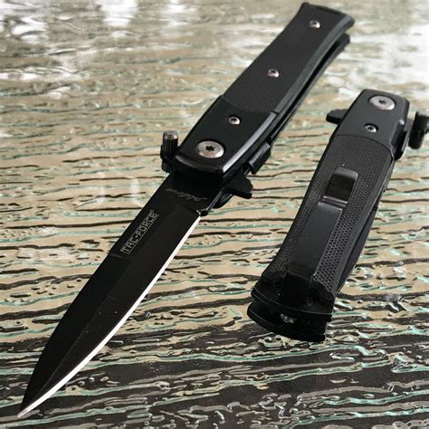 7" Tac Force Tactical Mini Milano Assisted Stiletto Pocket Knife