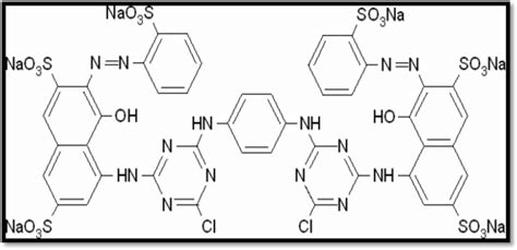 Chemical structure of reactive red 120 dye | Download Scientific Diagram