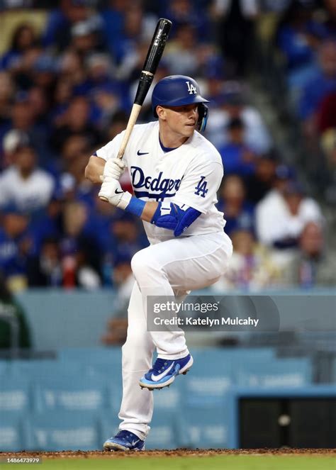 Will Smith of the Los Angeles Dodgers at bat during the sixth inning ...