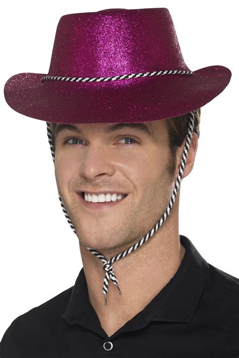 Glitter Cowboy Hat Pink