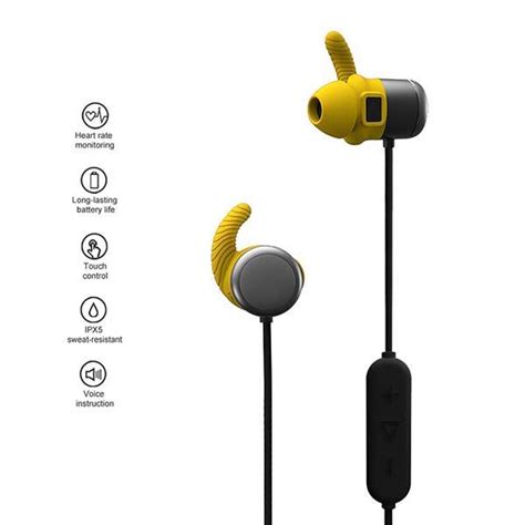 MOPS Wireless Sport Earbuds with Fitness Tracker, Heart Rate Monitor and 8GB Memory | Gadgetsin