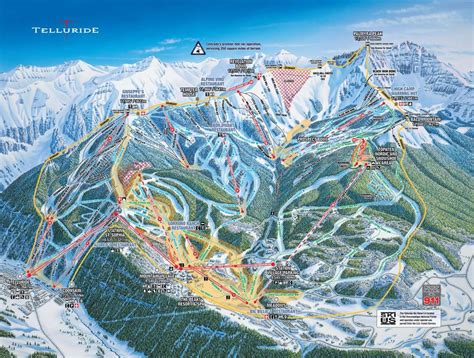 2018 TELLURIDE Ski Trail Map | Etsy