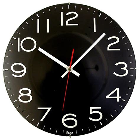 Timekeeper Products 11-1/2 in. Black Wall Clock with Quartz Movement-300BS - The Home Depot