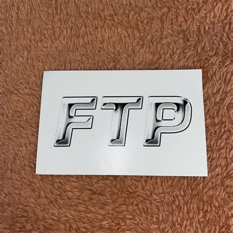 FTP OG Chrome Logo Sticker #FTP #fuckingawesome... - Depop