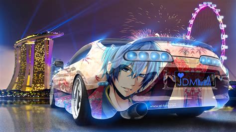 Super Car, Tony Kokhan, Colorful, Toyota Supra, JDM, Anime Wallpapers ...