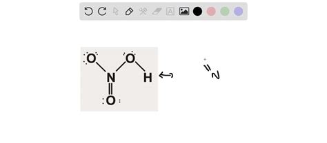 Draw resonance structures for the nitric acid molecule. | Numerade