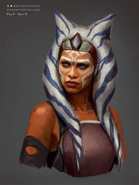 Rosario Dawson as Ahsoka Tano by Astor Alexander : StarWars Star Trek ...