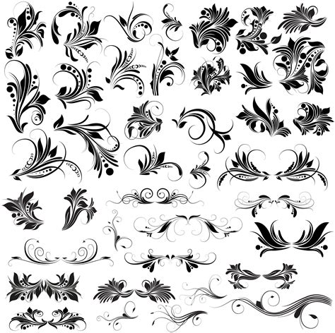 Floral Vectors, Brushes, PNG, Shapes & Pictures - Free Downloads and Add-ons for Photoshop
