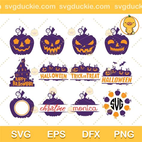 Pumpkin Monogram Bundle SVG, Pumpkin Bundle SVG PNG