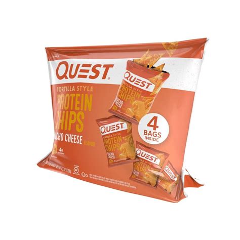 Quest Nutrition Quest Tortilla Style Protein Chips - Nacho Cheese ...