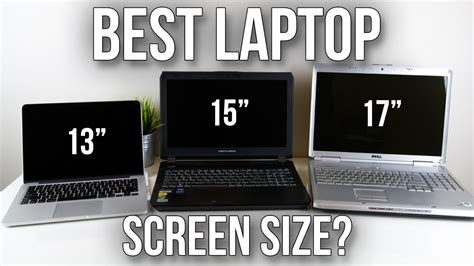 Best Laptop Screen Size? 13” vs 15” vs 17” - YouTube