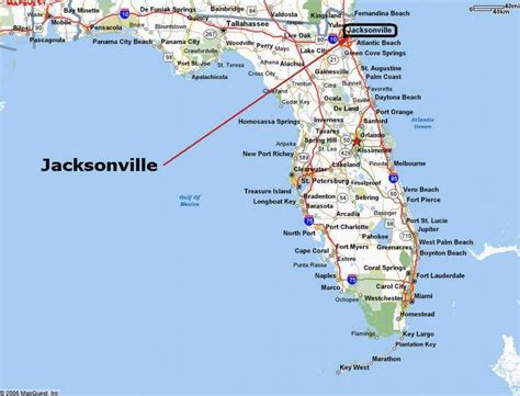 Jacksonville Florida map - Jacksonville, usa Karte (Florida - USA)