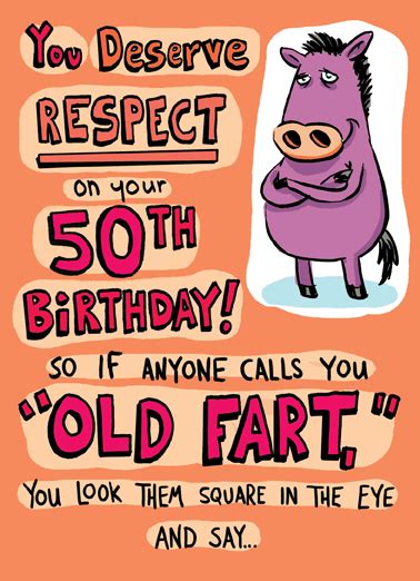 Funny 50th Birthday Card Sayings