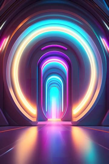 The light tunnel wallpaper | Premium AI-generated image