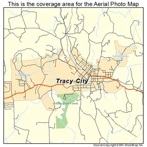 Aerial Photography Map of Tracy City, TN Tennessee