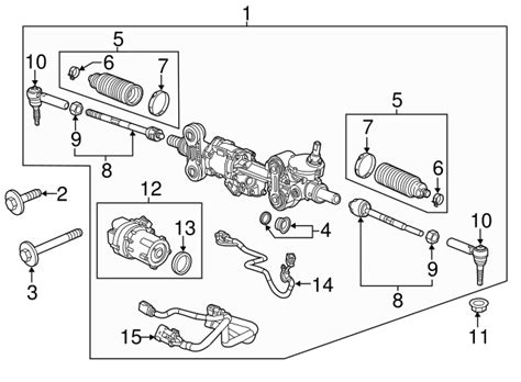 84774226 - Electric Belt Drive Rack and Pinion Steering Gear 2014-2016 ...