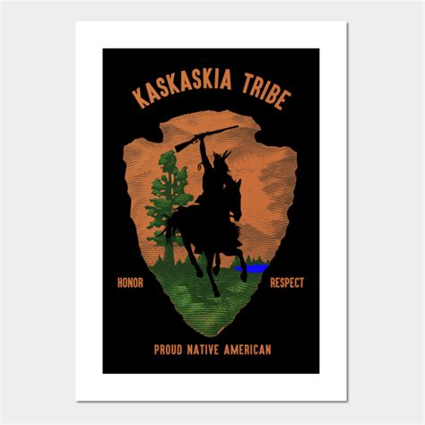 Kaskaskia Tribe Native American Indian Pride Respect Retro - Kaskaskia - Posters and Art Prints ...