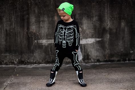 GLOW in the DARK SKELETON Costume Toddler Boy Halloween, Cool Boy ...