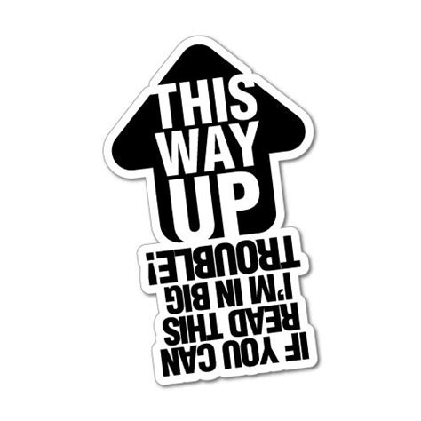 This Way Up Sign Jdm Sticker Decal | JDM Stickers - Sticker Collective