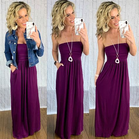 Your so Classic Pocket Maxi Dress: Plum - privityboutique #springstyle #onlineboutique # ...