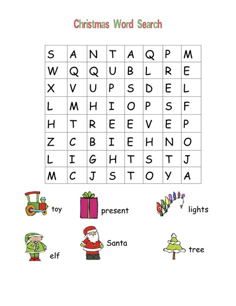 Christmas Word Search - Best Coloring Pages For Kids