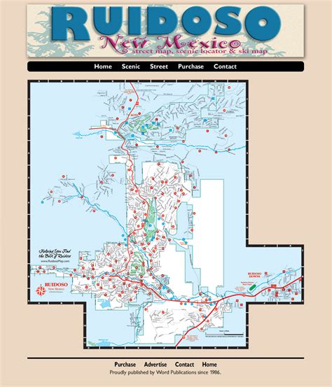 Ruidoso Street Map