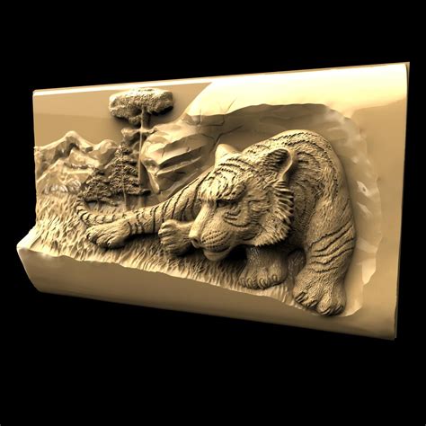 Tiger 3d relief model download cnc router 1567 – DXF DOWNLOADS – Files ...