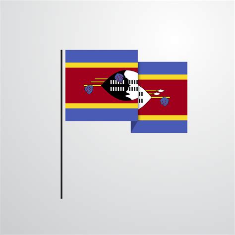 Swaziland waving Flag design vector 14183789 Vector Art at Vecteezy