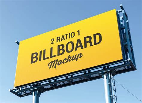 Free 2 Ratio 1 Billboard Mockup PSD - Good Mockups