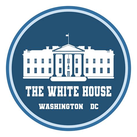 logo white house president america. flat style 3770135 Vector Art at ...