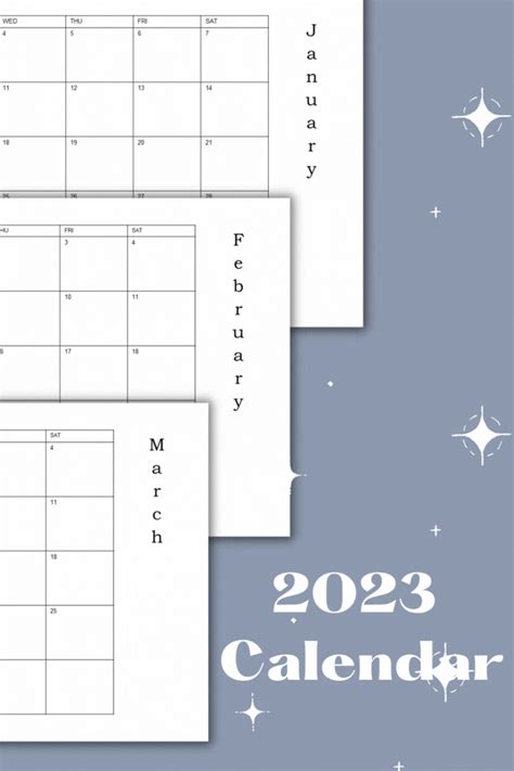 Minimalistic 2023 Calendar | Wholly Christian in 2023 | Calendar, Planner, Getting organized