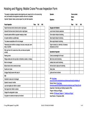 Rigging Equipment Inspection Checklist 2020-2024 - Fill and Sign Printable Template Online