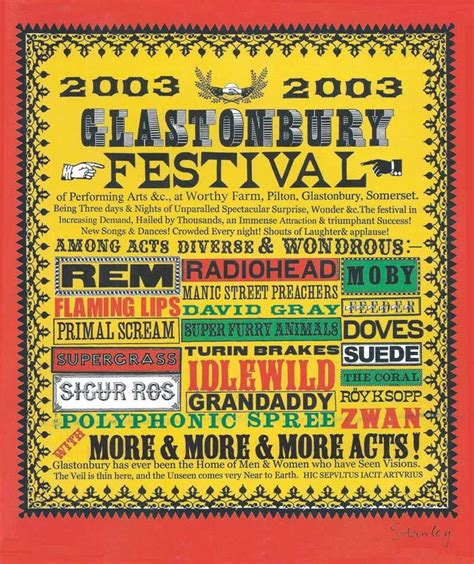 17 Best images about Glastonbury Festival Poster on Pinterest | Foo ...