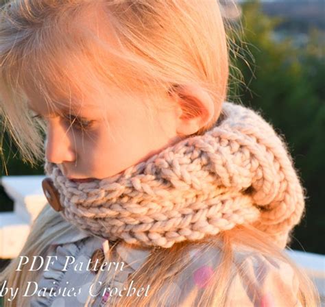 Knitting Hooded Cowl PATTERN. Knit Scarf. Knit Neck Warmer - Etsy