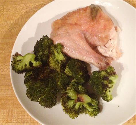 Roasted Grass-fed Chicken and Broccoli - Healing and Eating