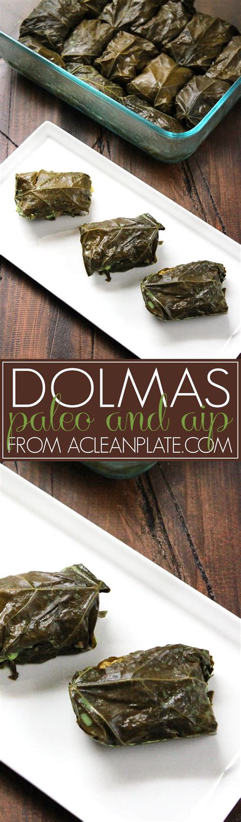 Easy Dolmas recipe from A Clean Plate Paleo Autoimmune Protocol, Autoimmune Paleo Recipes, Aip ...