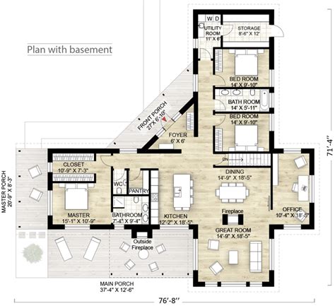the floor plan for a house with two levels and three bedroom, one bathroom and living room
