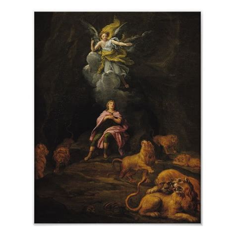 Daniel in the Den of Lions Poster | Zazzle | Hand painting art ...