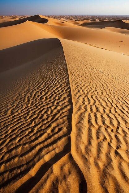 Premium Photo | Desert of North Africa sandy barkhans