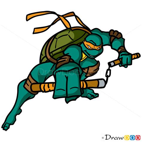 Michelangelo Drawing Ninja Turtle